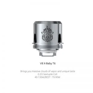 SMOK X-Baby T6 Replacement Coils 0.2ohm for TFV8 X-Baby (3pcs/pack)