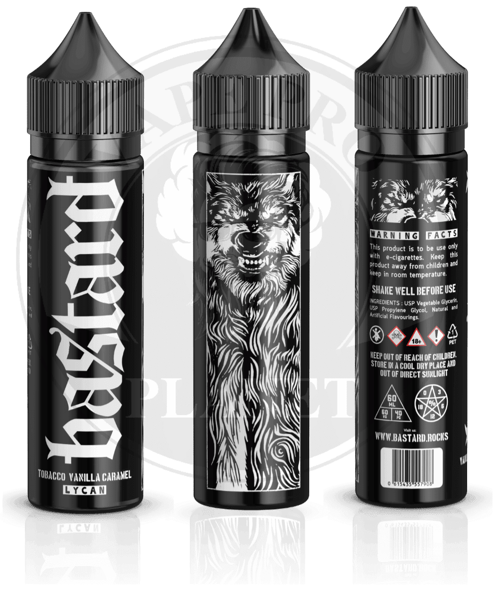 LYCAN Vanilla Caramel Tobacc By Bastard, 60ml, 3mg