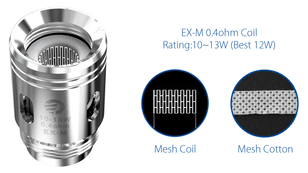 Joyetech EX-M 0.4ohm Mesh Head Joyetech EX-M 0.4ohm Mesh Head
