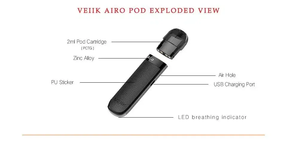 AIRO POD by VEIIK, 2ml Tank