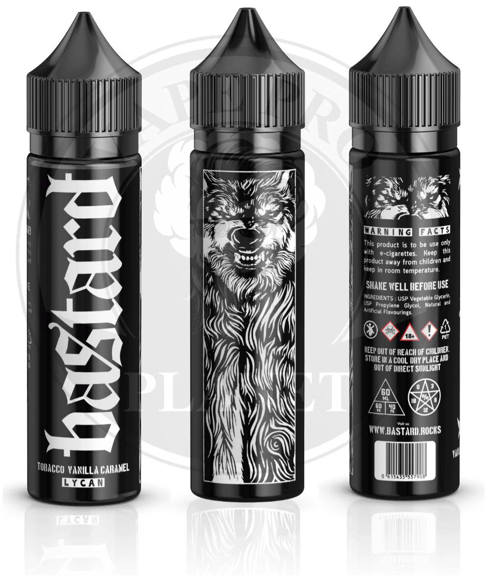 LYCAN Vanilla Caramel Tobacc By Bastard, 60ml, 3mg